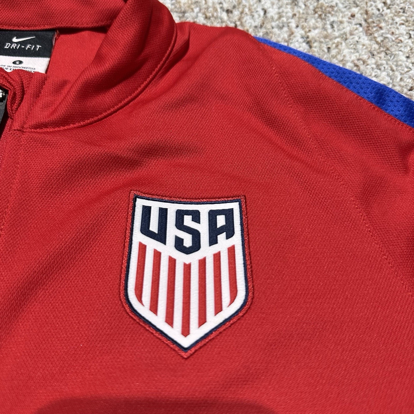 Nike Mens S Track Jacket Usa Soccer National Team Zip Red — image 2 of 8